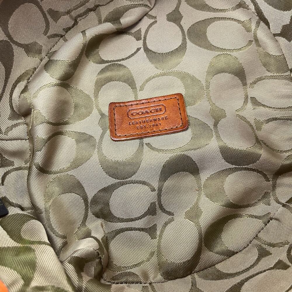 Y2K Coach Signature Patchwork Crusher Hat Size M/L - Picture 6 of 10